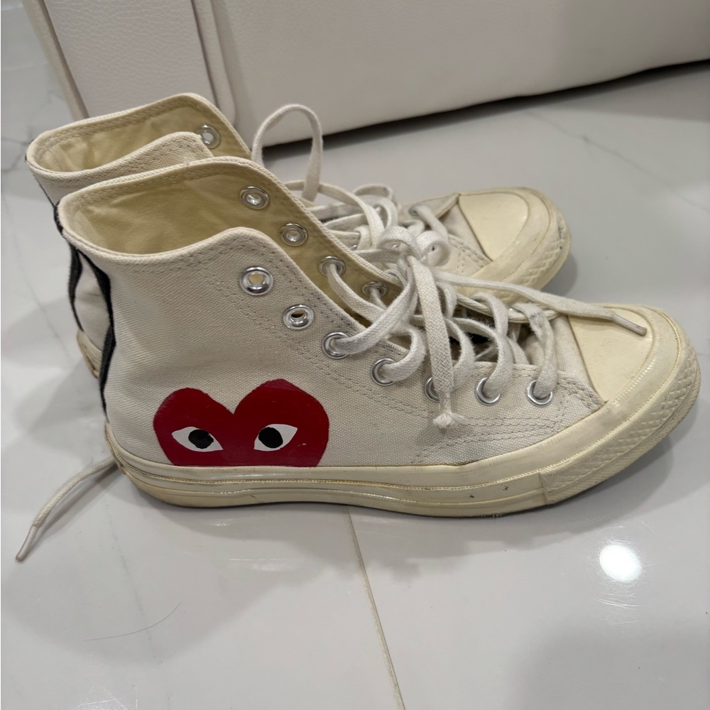 comme de garcons x converse high tops
